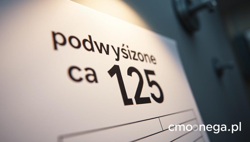 podwyższone ca 125