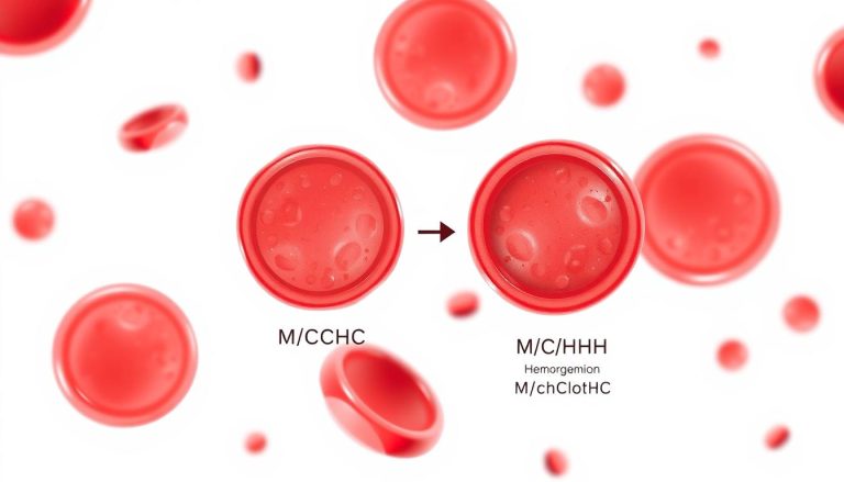Krwinki czerwone z widoczną hemoglobiną, wizualizacja parametru MCHC w morfologii krwi