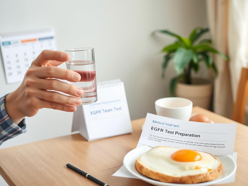 Pacjent przygotowujący się do badania krwi EGFR - zalecenia przed testem