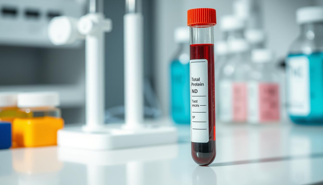 Probówka z krwią do badania białka całkowitego