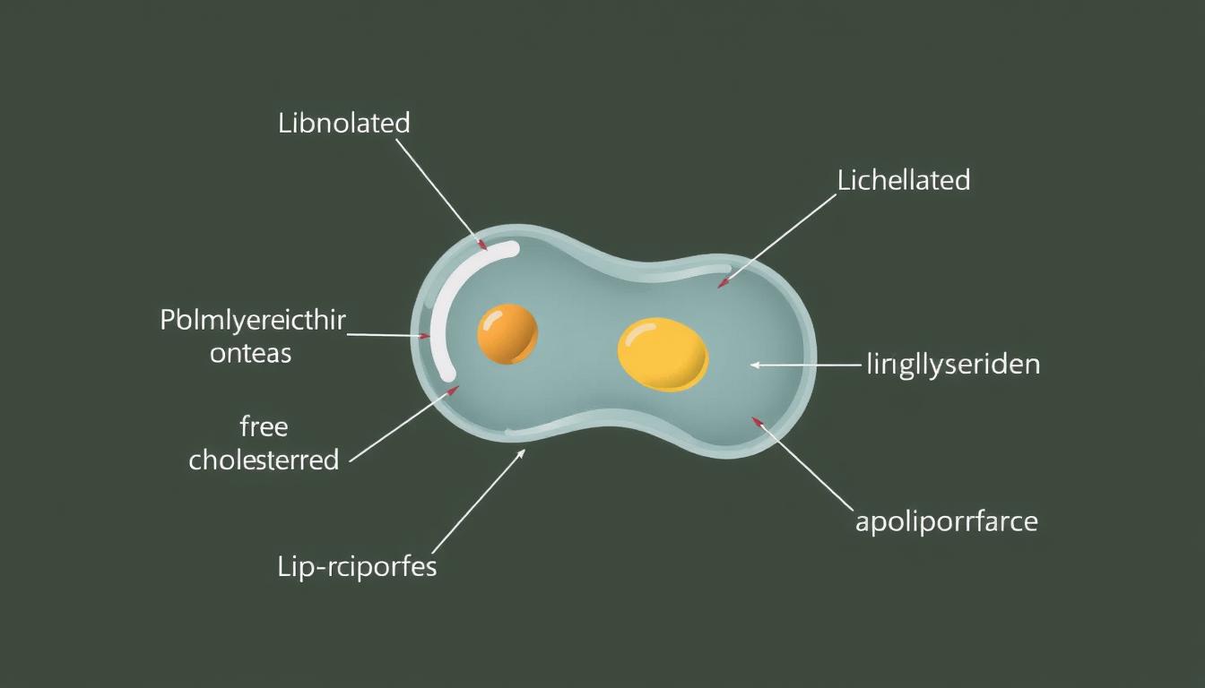 Struktura lipoproteiny - schemat budowy cząsteczki lipoproteiny co to za badanie