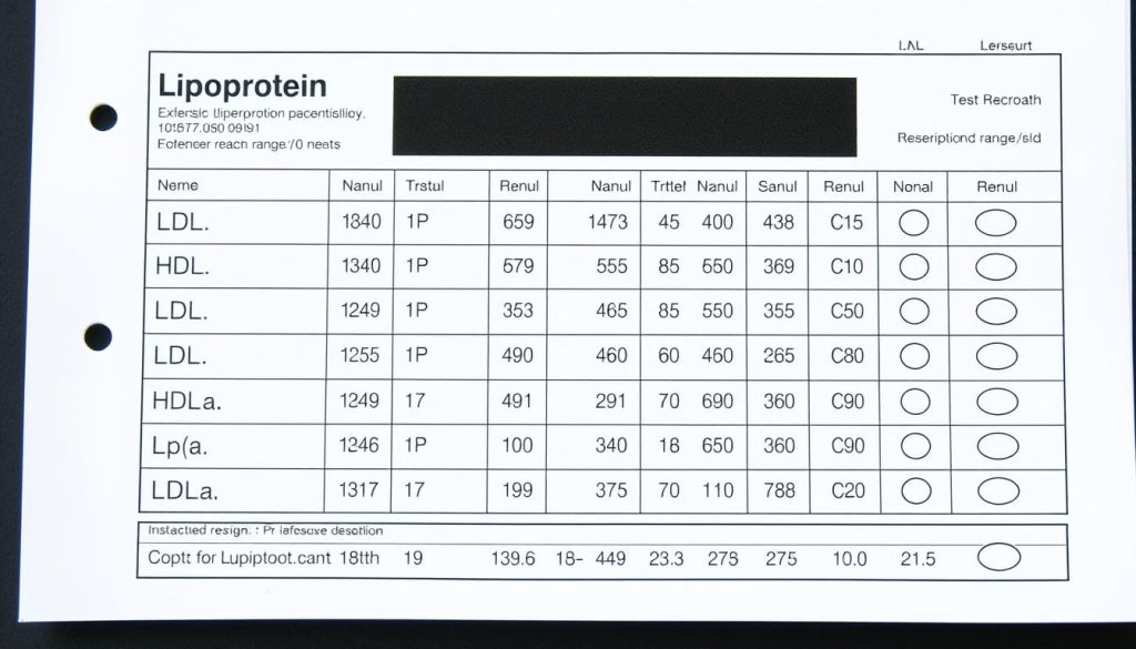 Wyniki badania lipoproteiny na formularzu laboratoryjnym - lipoproteina co to za badanie