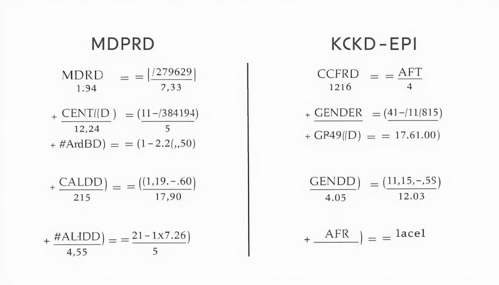 Wzory matematyczne używane do obliczania wskaźnika EGFR (MDRD i CKD-EPI)