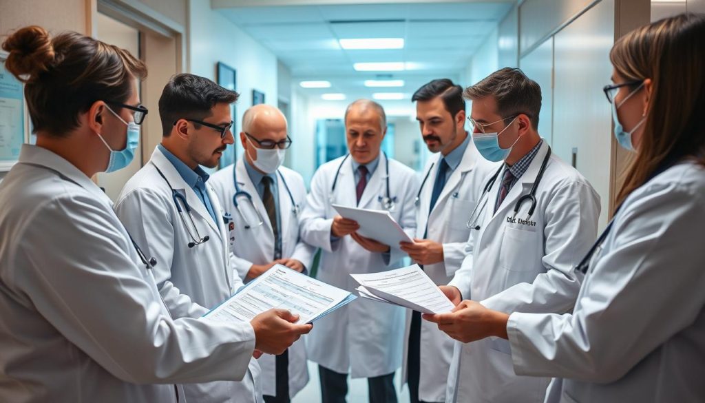 Zespół medyczny analizujący wyniki badań immunologicznych