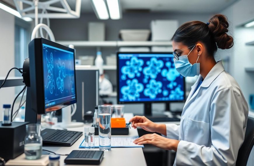 Laboratorium badania PETA z nowoczesnymi urządzeniami do testowania bez udziału zwierząt