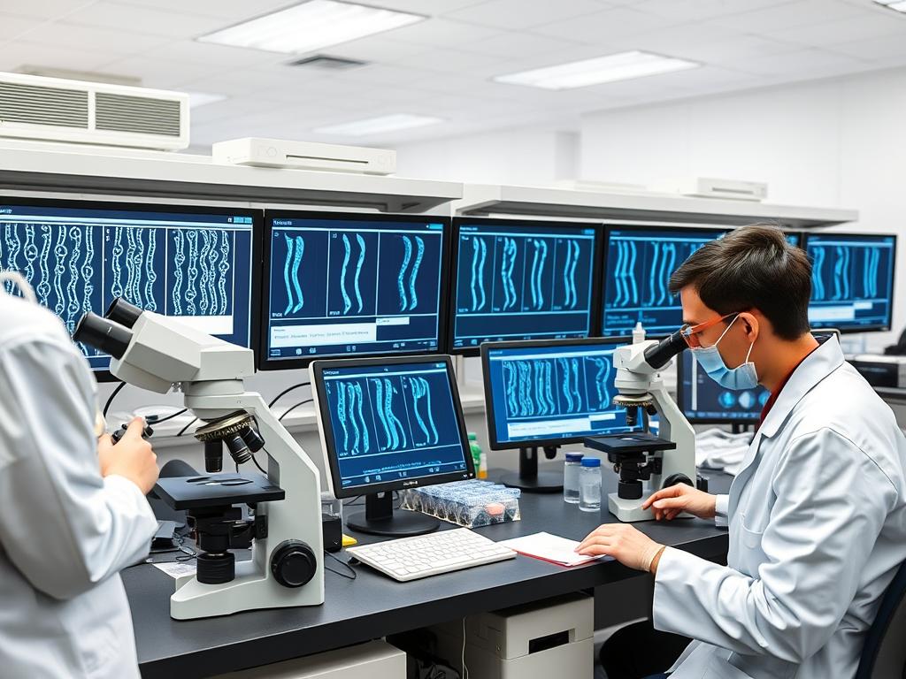 Laboratorium genetyczne wykonujące badanie kariotypu