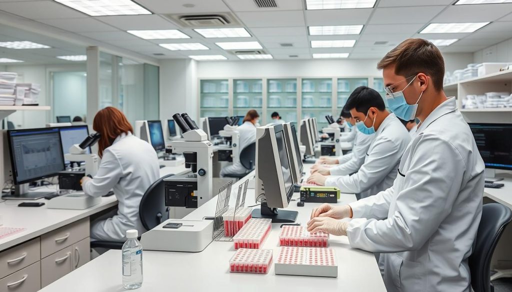 Laboratorium wykonujące badanie kariotypu