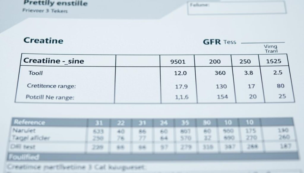 Wyniki badania kreatyniny GFR - tabela z normami