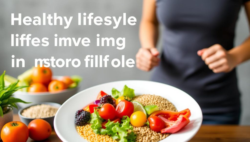 Zdrowy styl życia - dieta bogata w warzywa i aktywność fizyczna