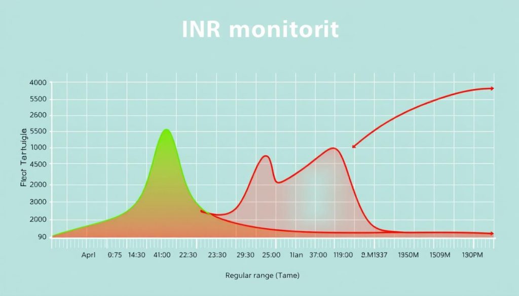 Znaczenie regularnego monitorowania INR - wykres stabilizacji wskaźnika w czasie
